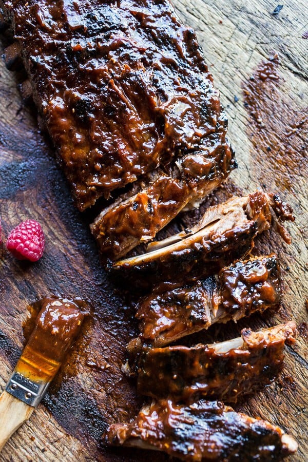 Grilētas jēra ribiņas ar bērza sīrupu